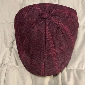 Boston Scally Eight Panel Blood Rose Cap